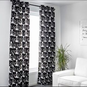 Rare IKEA cat curtains